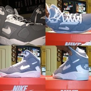 BRANDNEW Nike Air Flight Lites High Sz10.5 gry/wht